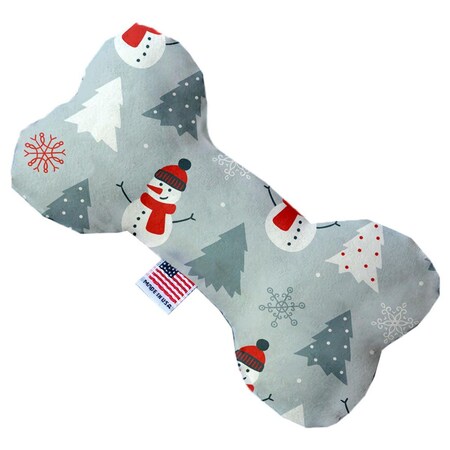 Mirage Pet Products Look at Frosty Go 10 in. Stuffing Free Bone Dog Toy 1318-SFTYBN10